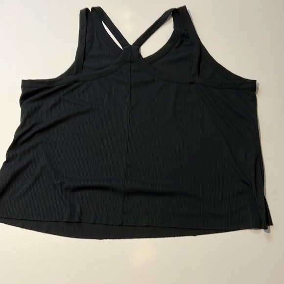 Nike Yoga Black Razor Back Tunic Muscle Tee Size 2X - Picture 5 of 9